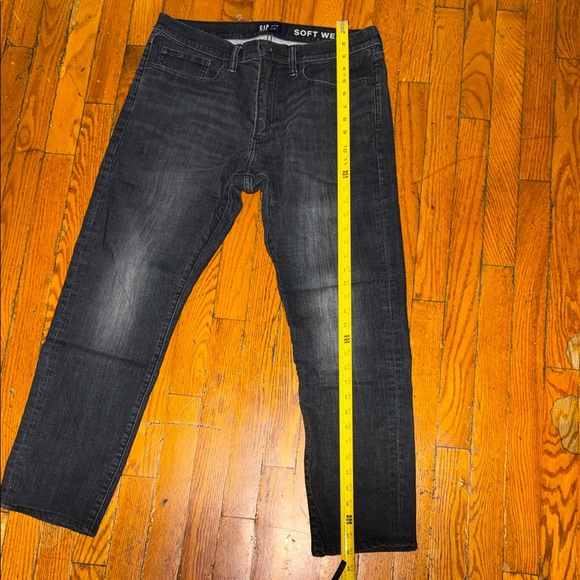 Hollister Men's Slim Straight Jeans - Charcoal Wash - Picture 3 of 8